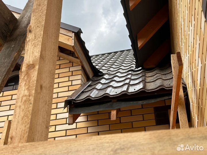 Металлочерепица коричневая 0,45 мм