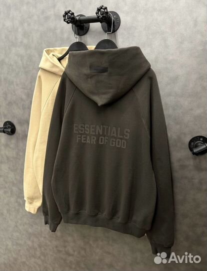 Зип худи essentials fear of god