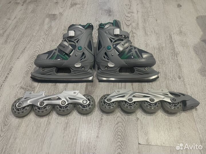 Коньки ролики 2 в 1 раздвижные