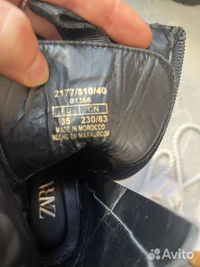 Демисезонные сапоги Zara 35