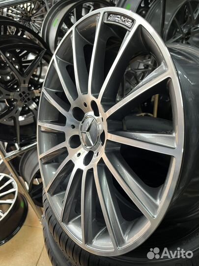 Диски одной ширины R17 5*112 Mercedes спицы