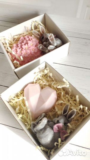 Мыло ручной работы набор к дню влюблённых, 8 марта