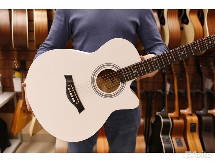 Belucci BC4020 WH акустическая гитара, цвет белый