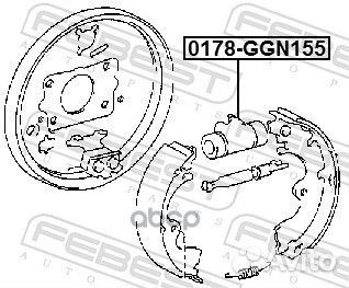 Цилиндр тормозной задний 0178GGN155 Febest