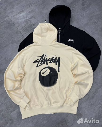 Зип худи stussy