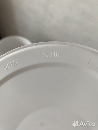 Ведро пластиковое с крышкой 3 литра