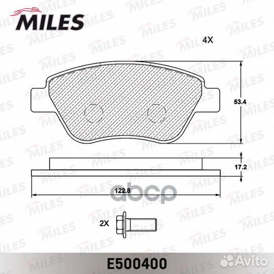 Колодки тормозные fiat albea 01-09 передние