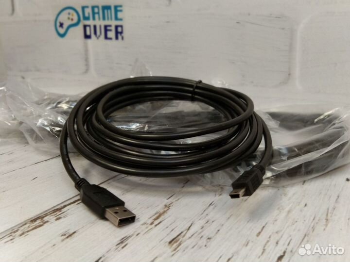 Кабели Mini-USB 1м/2м/3м для PS Move/Dualshock 3