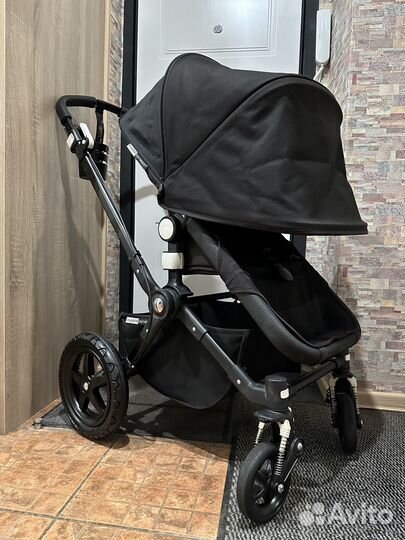 Коляска bugaboo cameleon 3 2в1 черная с аксами