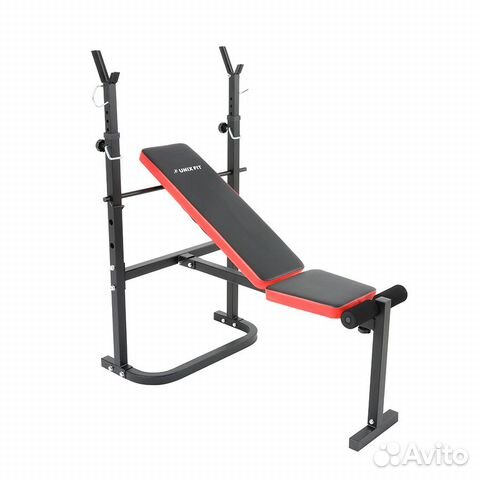 Скамья со стойками unix Fit bench 120 складная