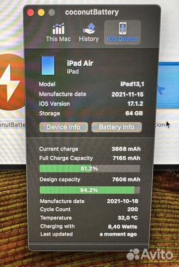iPad air 4 64gb