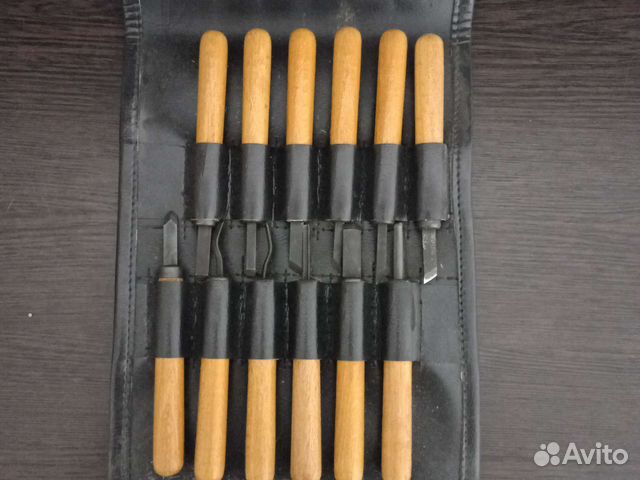 Набор ножей для резьбы по дереву 12шт. СССР