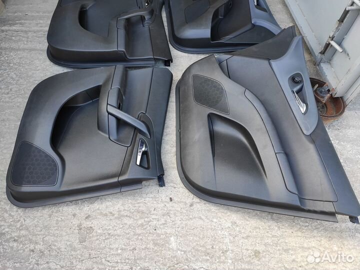 Обшивки дверей вставка кожа на Opel Meriva B