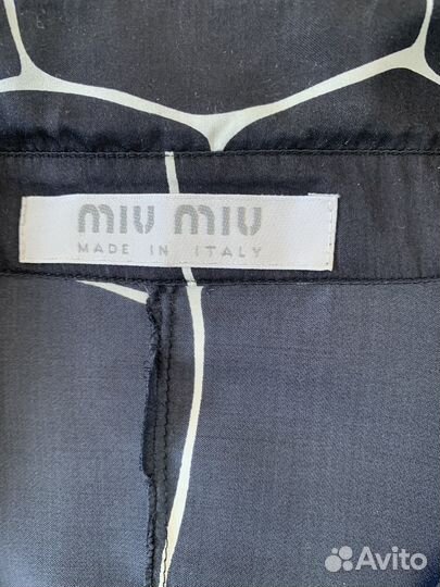 Блуза Miu Miu р 38 шелк Италия