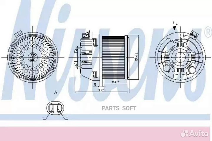 Вентилятор отопителя peugeot 207 (2006) 1.6 THP