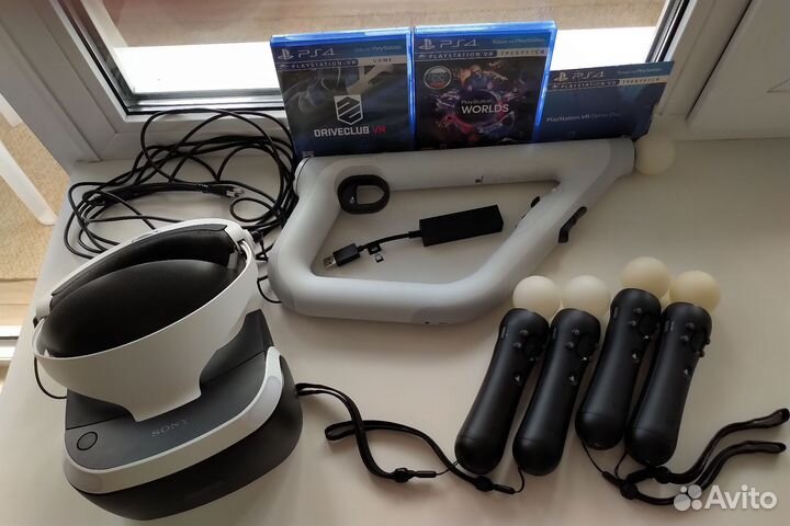 Playstation VR rev.2+аксессуары
