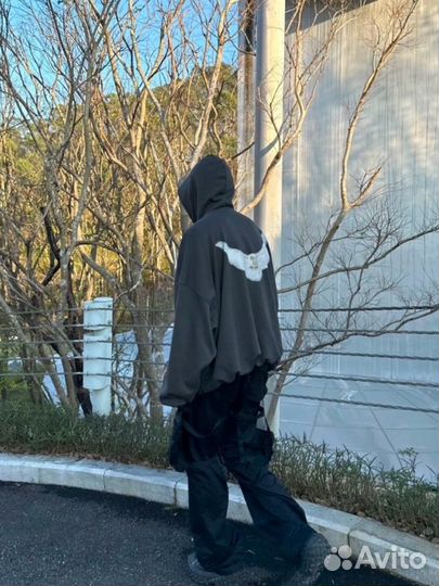 Yeezy gap balenciaga худи серая