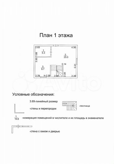 Дом 73,5 м² на участке 5 сот.