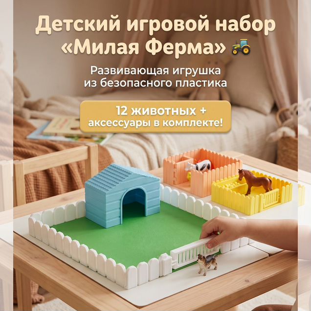 Мини ферма, игра для детей