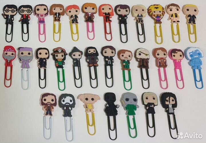 Закладки скрепки Гарри Поттер