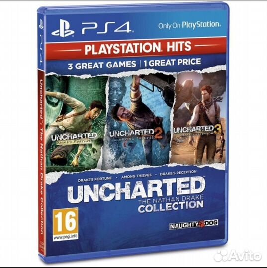 Uncharted Натан Дрейк Коллекция ps4/ps5 диск