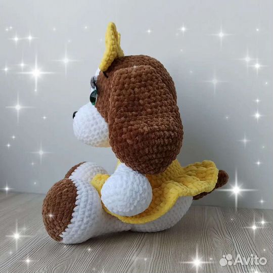 Вязаная игрушка Собачка