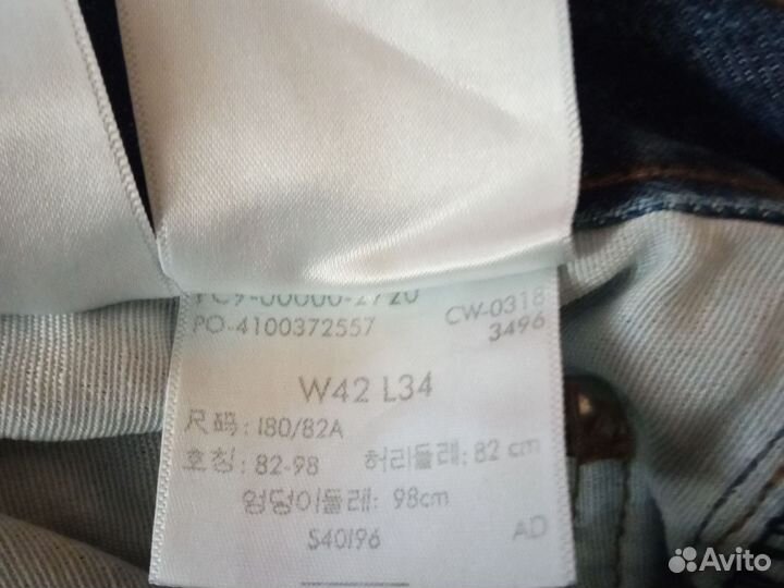 Мужские джинсы levis 501 w42-34