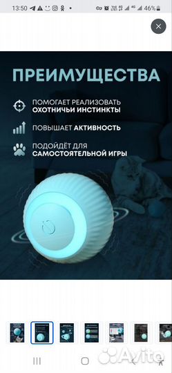 Умный Шарик-игрушка для кота