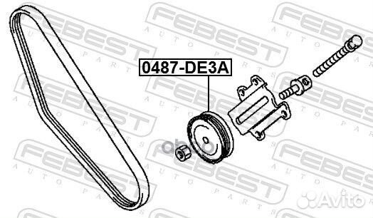 Ролик натяжной Mitsubshi Pajero 90 0487-DE3A