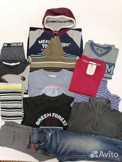 Пакет брендовой одежды на мальчика 122см/7 лет