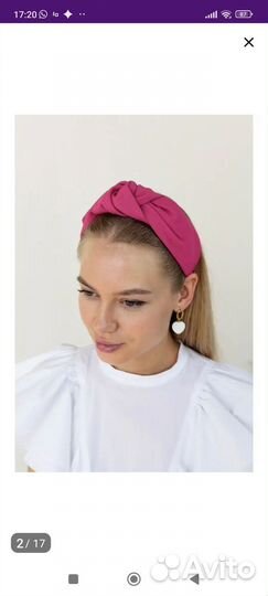 Ободок для волос ручной работы