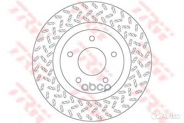 Диск тормозной передний mitsubishi ASX DF6206 D