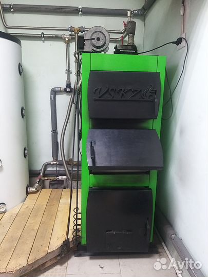 Твердотопливный котел полуавтомат 24кВт бу