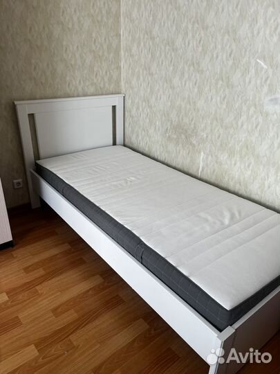 Кровать белая Икея IKEA