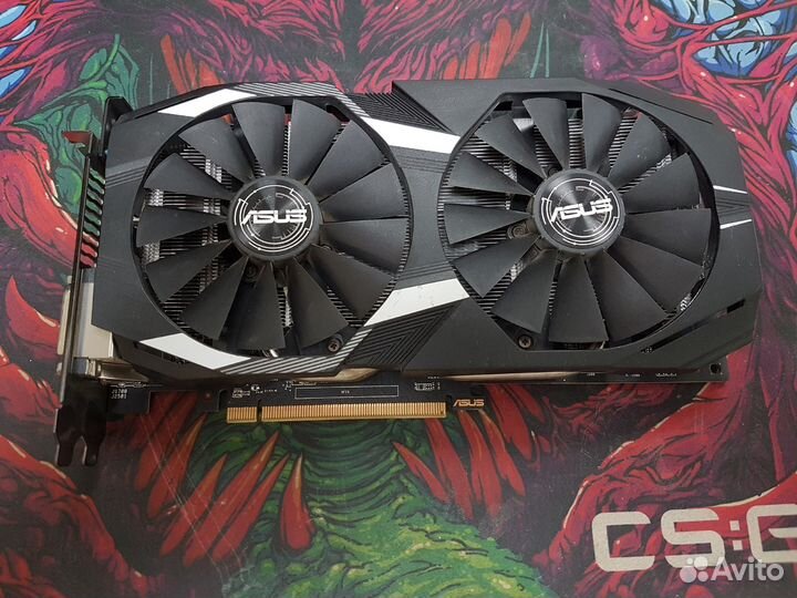 Видеокарта asus dual Radeon RX 580 OC 8GB