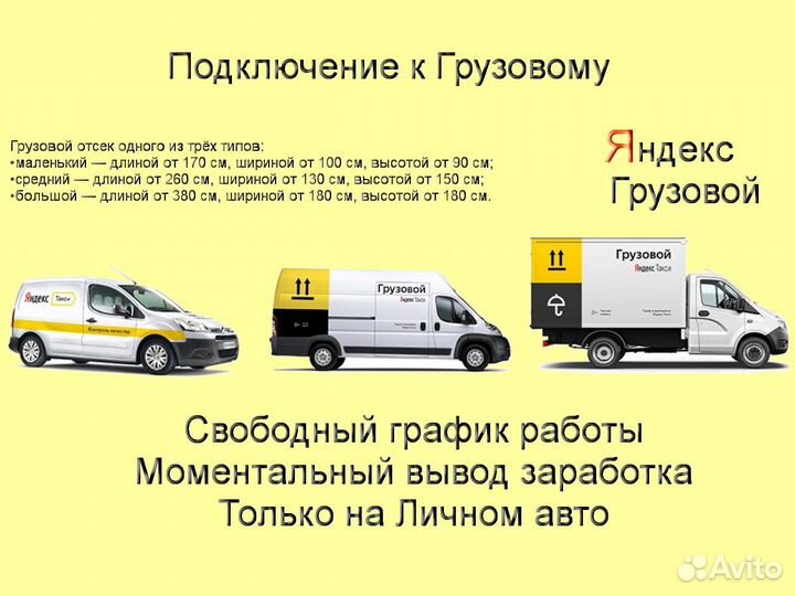 Ночная подработка в Яндекс.Грузовой на личном авто