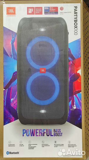 Колонка с микрофоном Акустика JBL Partybox 100