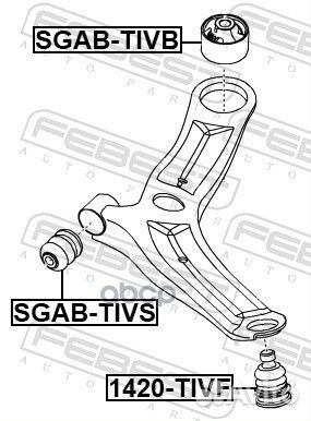Сайлентблок задний переднего рычага sgabtivb Fe