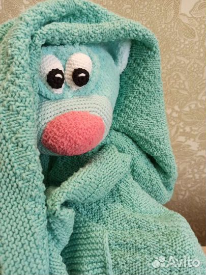 Вязаный плед