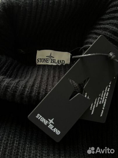 Свитер Stone Island черный и белый M/L