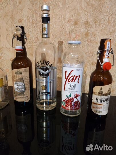 Бутылки стекло 0.5. 1 литр