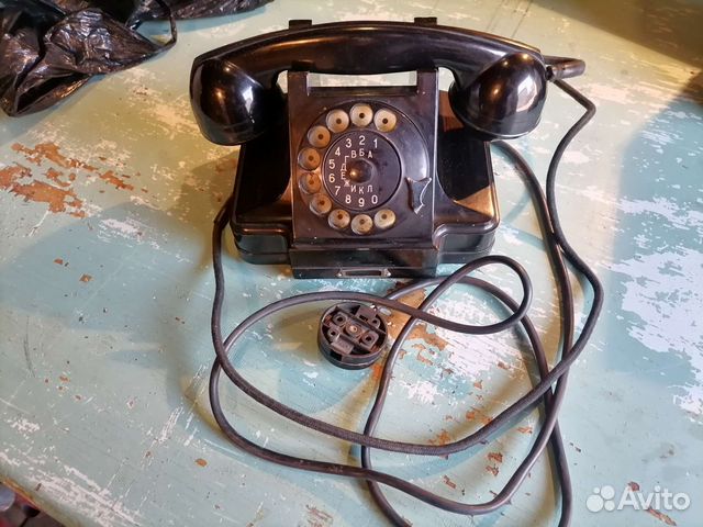 Телефон карболитовый