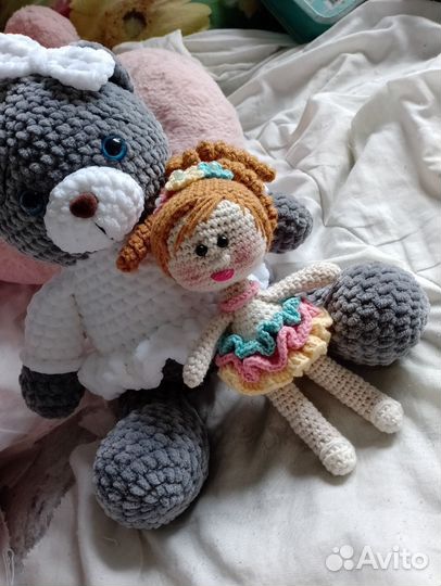 Мягкая игрушка заяц ручной работы