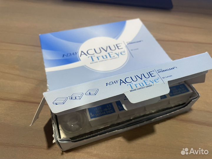 Линзы acuvue trueye 1 day +5.00