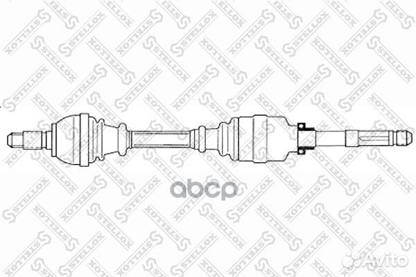 158 1775-SX привод правый 940mm, 21730 Citroen