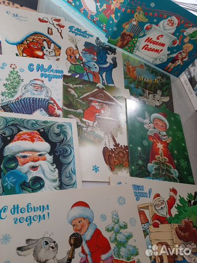 Новогодние открытки СССР