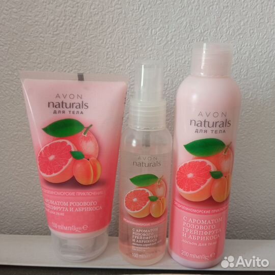 Набор для тела avon лосьон, скраб, спрей