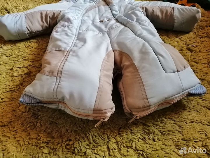 Комбинезон трансформер зимний на овчине 68-74