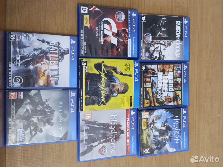 Игровые диски на ps4 бу