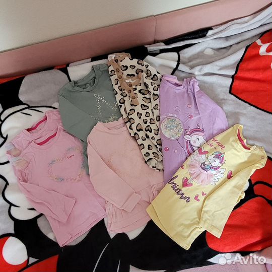 Вещи пакетом 86 размер для девочки двойни